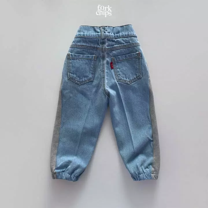Fork Chips - Korean Children Fashion - #minifashionista - Come Back Shorts Jeans - 5