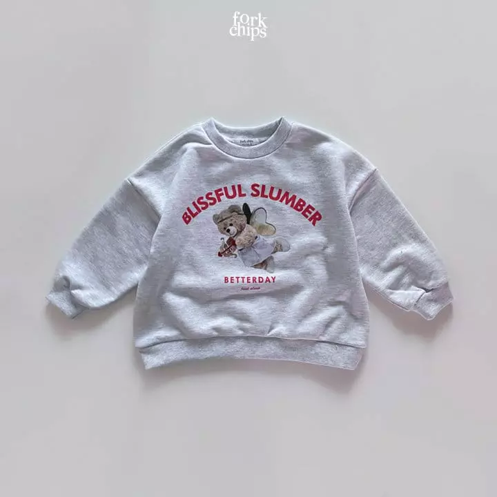 Fork Chips - Korean Children Fashion - #minifashionista - Angel Bear Sweatshirt - 3