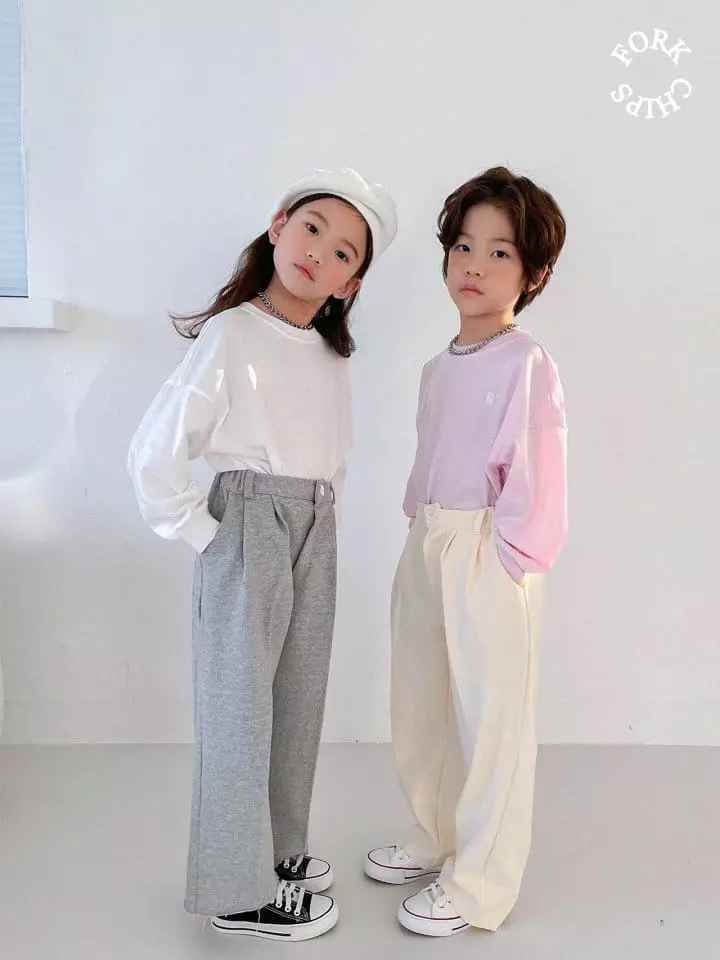 Fork Chips - Korean Children Fashion - #prettylittlegirls - Day Slit Pants - 10