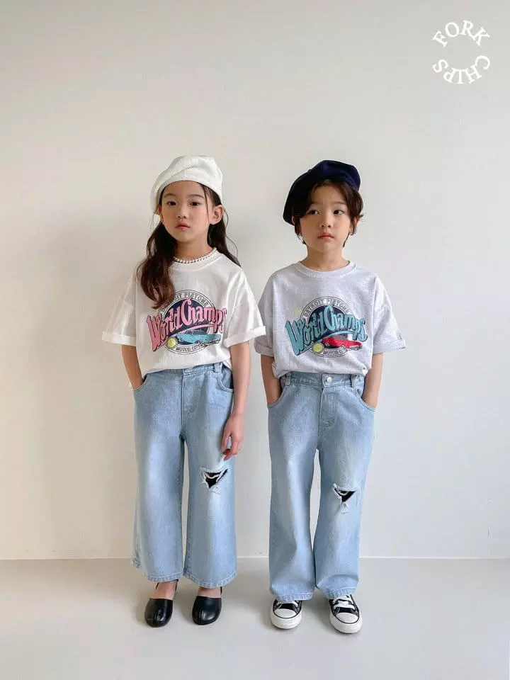 Fork Chips - Korean Children Fashion - #stylishchildhood - Salt Jeans - 10
