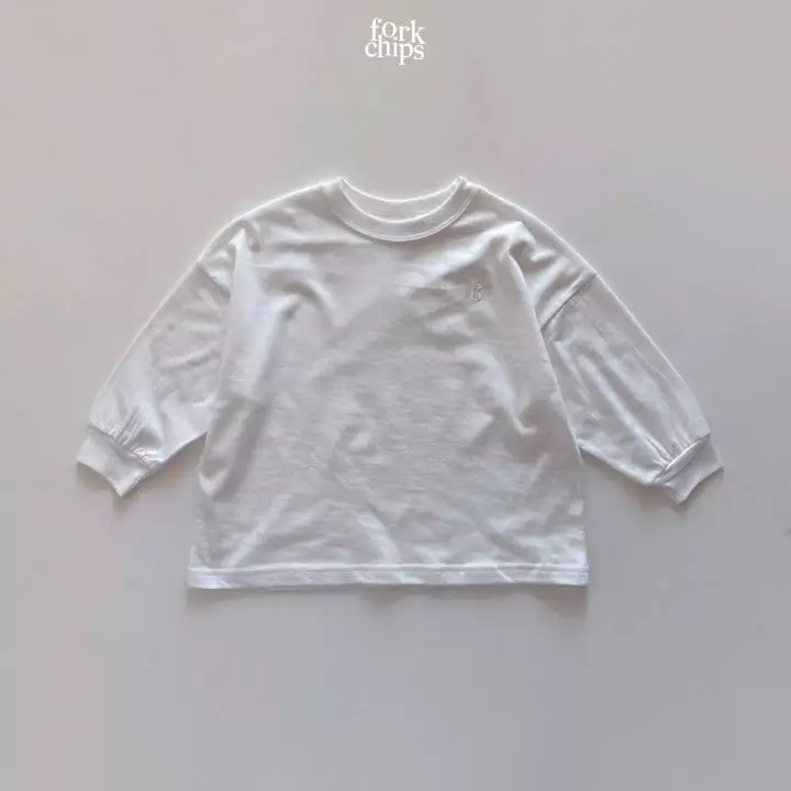 Fork Chips - Korean Children Fashion - #stylishchildhood - Wafers Embroidery Tee - 2