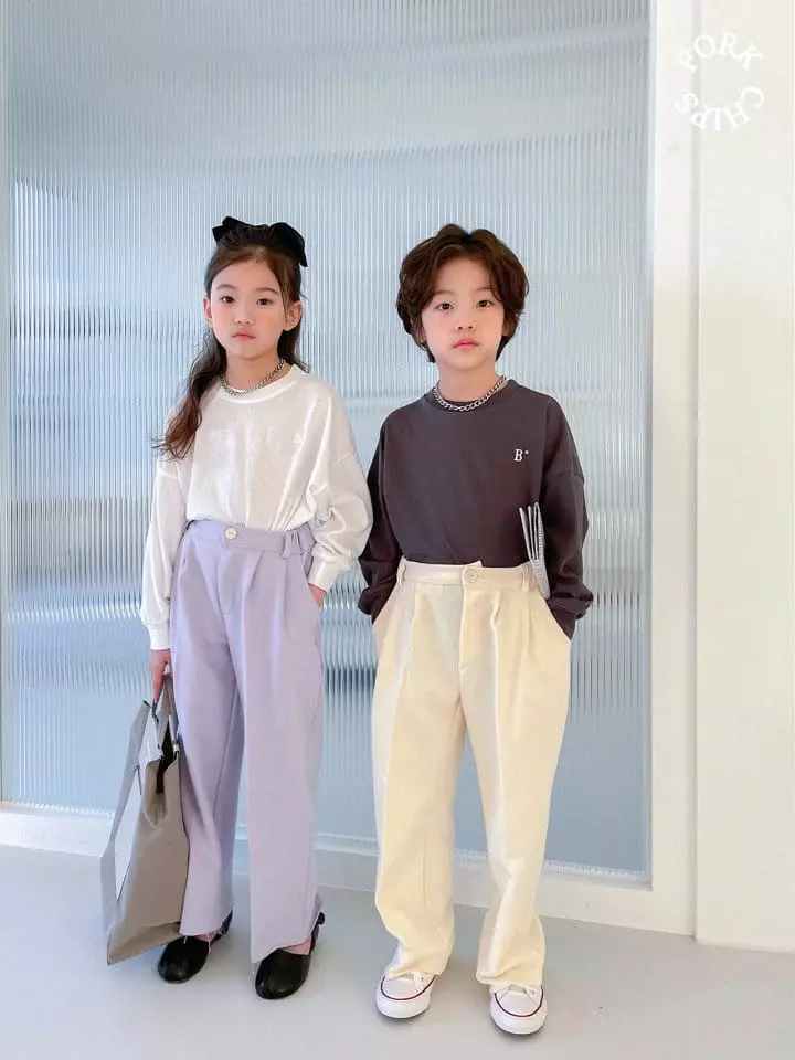 Fork Chips - Korean Children Fashion - #todddlerfashion - Day Slit Pants - 11