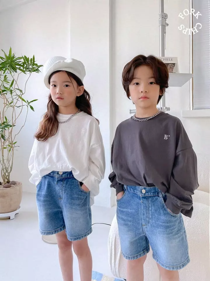 Fork Chips - Korean Children Fashion - #toddlerclothing - Brush Shorts - 10
