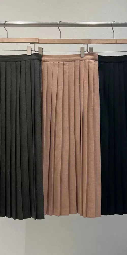 Fre - Korean Women Fashion - #restrostyle - Pleats Skirt
