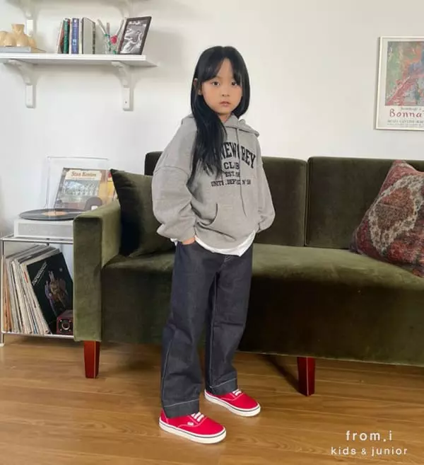 From I - Korean Children Fashion - #kidzfashiontrend - New Gray Hoody - 4