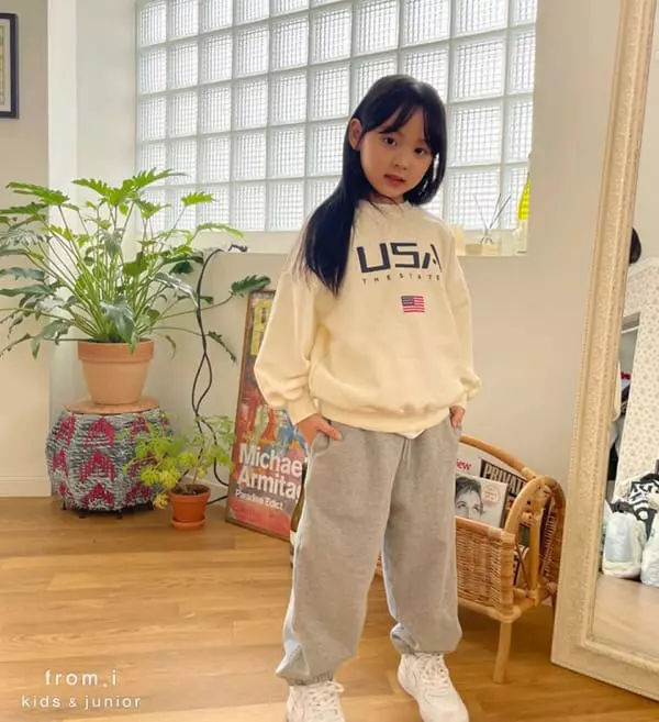 From I - Korean Children Fashion - #childofig - USA Sweatshirt - 7