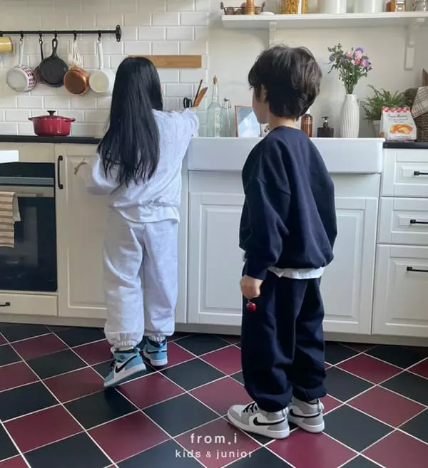 From I - Korean Children Fashion - #childofig - Navy Jogger Pants - 6