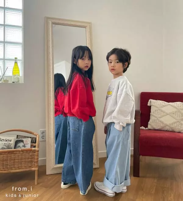 From I - Korean Children Fashion - #childrensboutique - Wide Jeans - 5