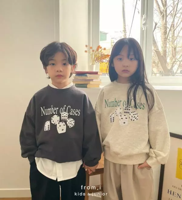 From I - Korean Children Fashion - #childrensboutique - Dice Sweatshirt - 4