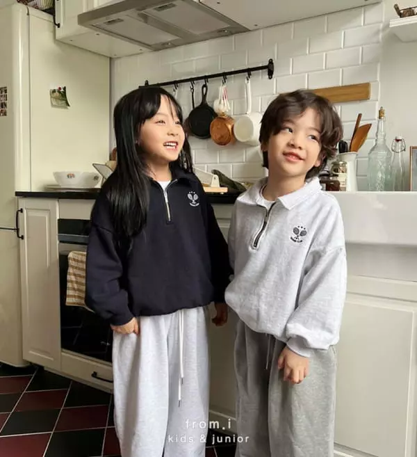 From I - Korean Children Fashion - #discoveringself - Tennis Zip-up Sweatshirt - 12