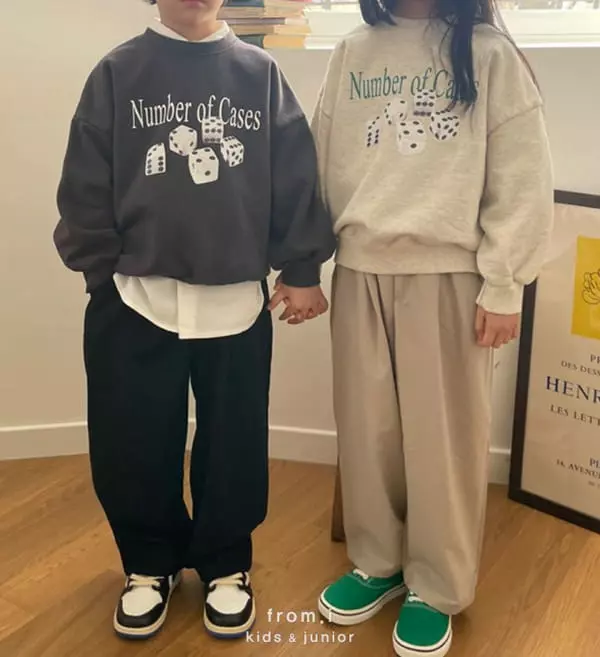 From I - Korean Children Fashion - #discoveringself - Dice Sweatshirt - 5