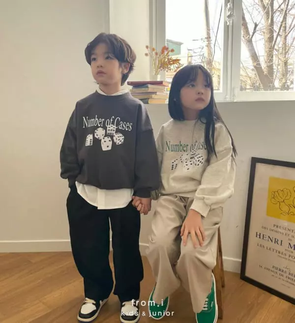 From I - Korean Children Fashion - #fashionkids - Dice Sweatshirt - 6