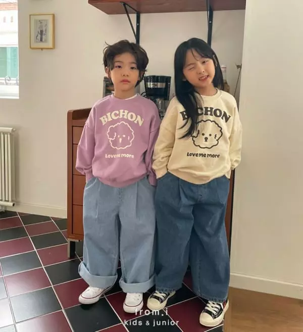 From I - Korean Children Fashion - #kidsshorts - Bishon Sweatshirt
