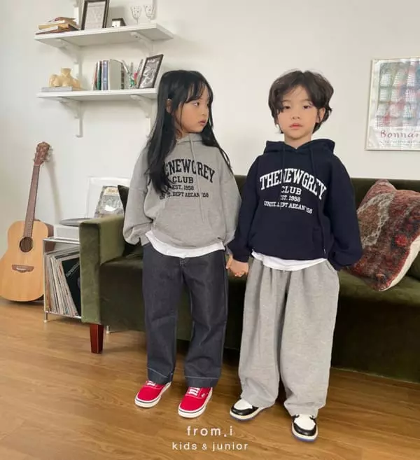 From I - Korean Children Fashion - #kidsshorts - New Gray Hoody