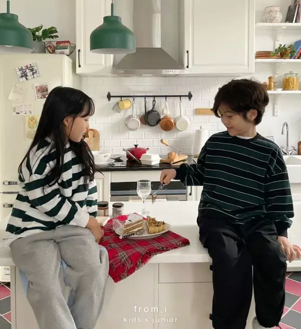 From I - Korean Children Fashion - #kidzfashiontrend - Stripes Tee