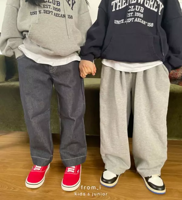 From I - Korean Children Fashion - #kidzfashiontrend - New Gray Hoody - 3
