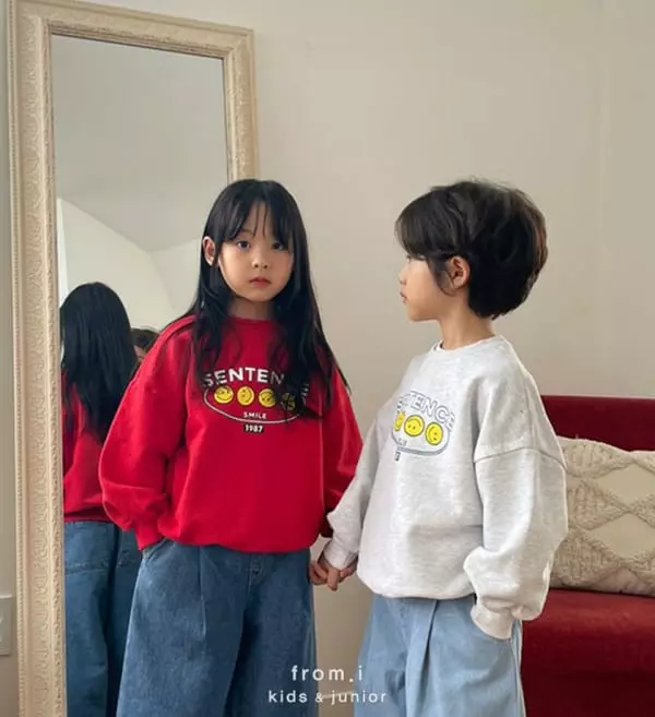 From I - Korean Children Fashion - #littlefashionista - Smile Sweatshirt - 8
