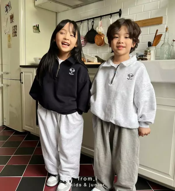 From I - Korean Children Fashion - #magicofchildhood - Tennis Zip-up Sweatshirt - 3