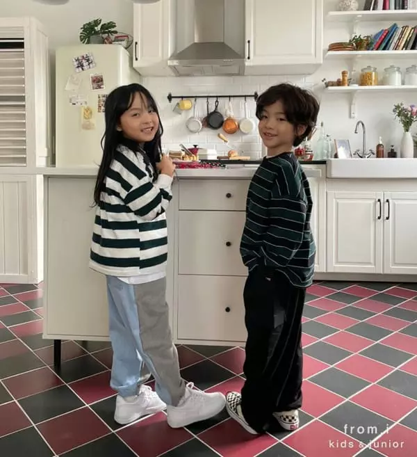 From I - Korean Children Fashion - #prettylittlegirls - Stripes Tee - 6
