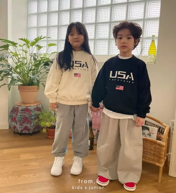 From I - Korean Children Fashion - #toddlerclothing - USA Sweatshirt - 5