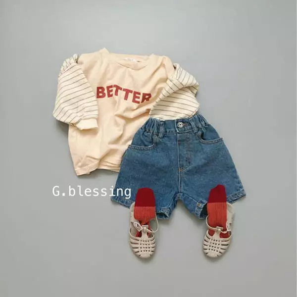 G Blessing - Korean Children Fashion - #childrensboutique - Daily Denim Shorts - 6