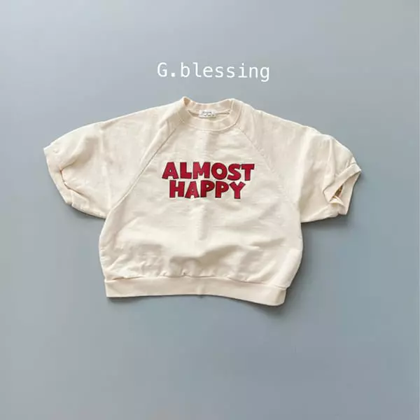 G Blessing - Korean Children Fashion - #designkidswear - Happy Half Sweatshirt - 3