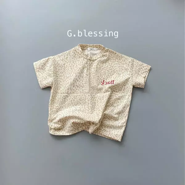 G Blessing - Korean Children Fashion - #designkidswear - Back Leopard Tee