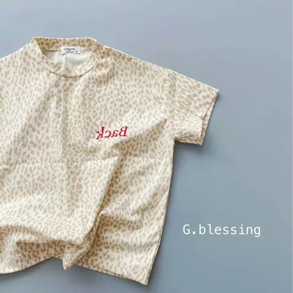 G Blessing - Korean Children Fashion - #discoveringself - Back Leopard Tee - 2