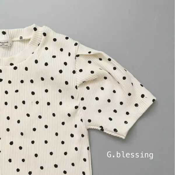 G Blessing - Korean Children Fashion - #fashionkids - Sleeves Shirring Tee - 5
