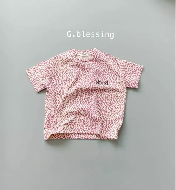 G Blessing - Korean Children Fashion - #fashionkids - Back Leopard Tee - 3