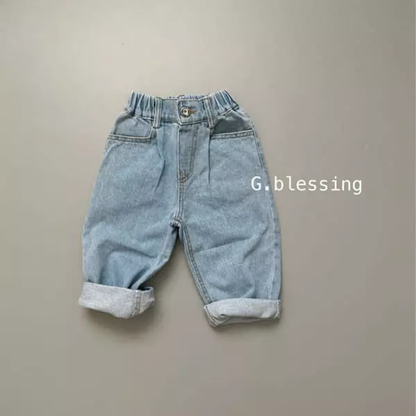 G Blessing - Korean Children Fashion - #kidsshorts - Natural Jeans