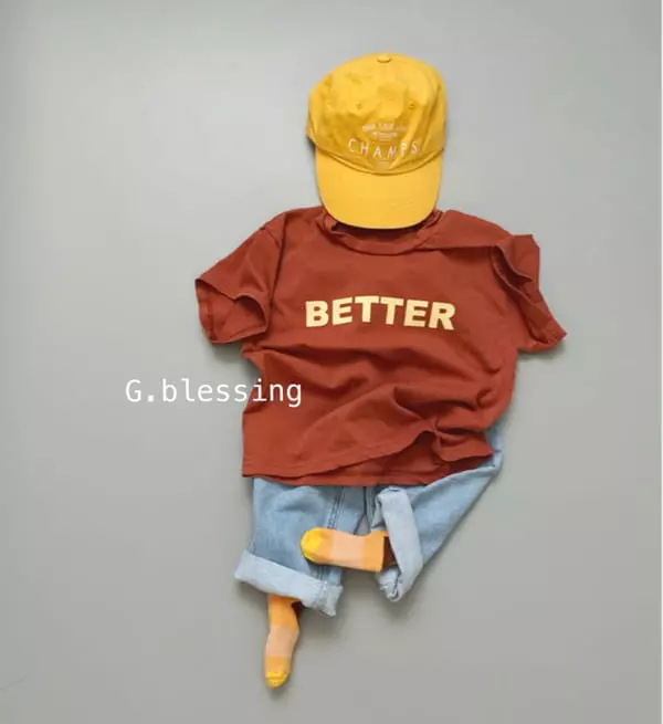 G Blessing - Korean Children Fashion - #kidsshorts - Berrel Tee - 5