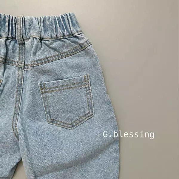 G Blessing - Korean Children Fashion - #kidzfashiontrend - Natural Jeans - 3
