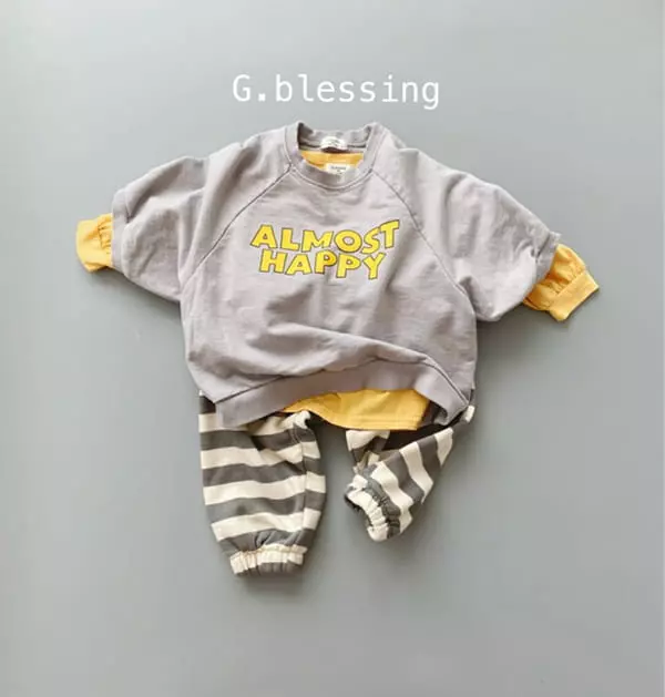 G Blessing - Korean Children Fashion - #magicofchildhood - Happy Sweatshirt - 5