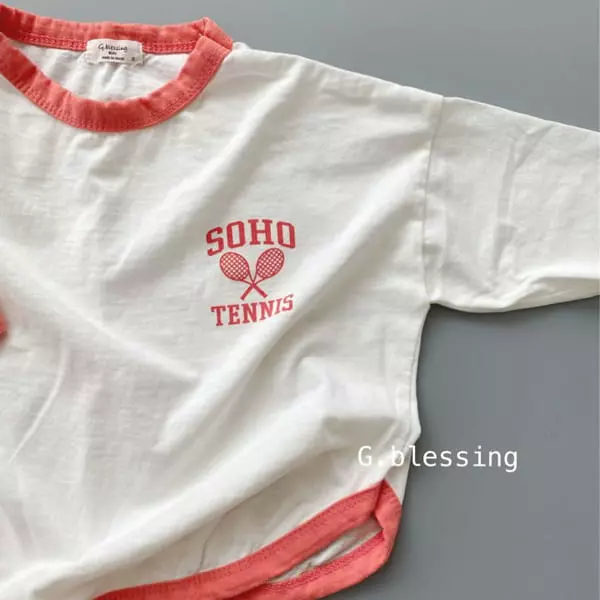 G Blessing - Korean Children Fashion - #littlefashionista - Tennis piping Tee - 4