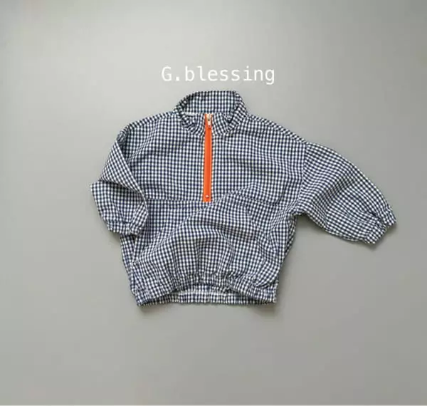G Blessing - Korean Children Fashion - #stylishchildhood - Check Check Anorak - 7