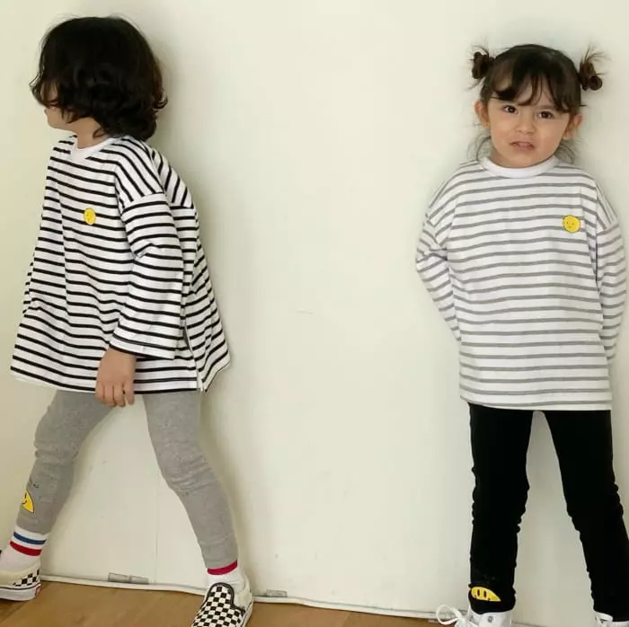 Garden - Korean Children Fashion - #Kfashion4kids - Stripes Smile Tee - 5