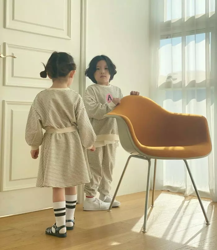 Garden - Korean Children Fashion - #childofig - Stripes Band One-piece - 10