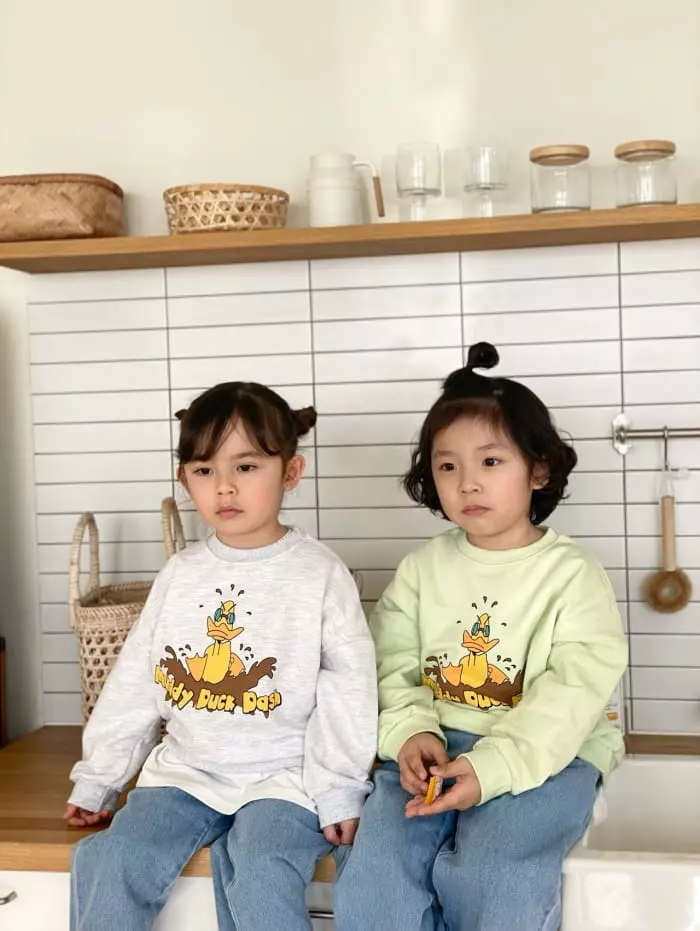 Garden - Korean Children Fashion - #childofig - Duck Sweatshirt - 3