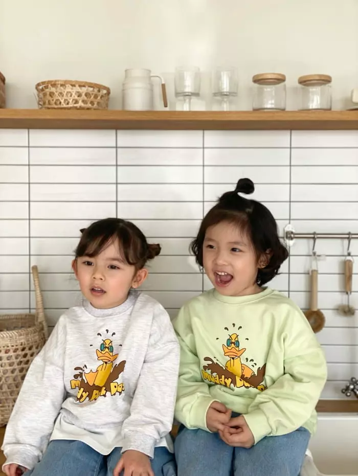 Garden - Korean Children Fashion - #childofig - Duck Sweatshirt - 4