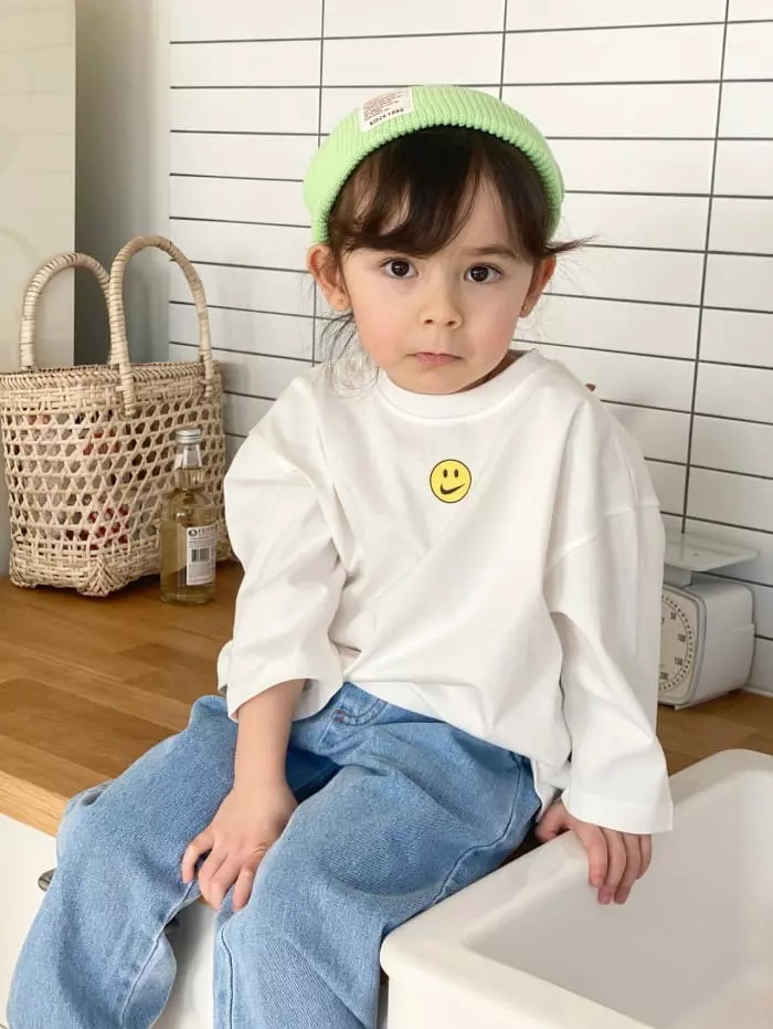 Garden - Korean Children Fashion - #childrensboutique - Smile Logo Tee