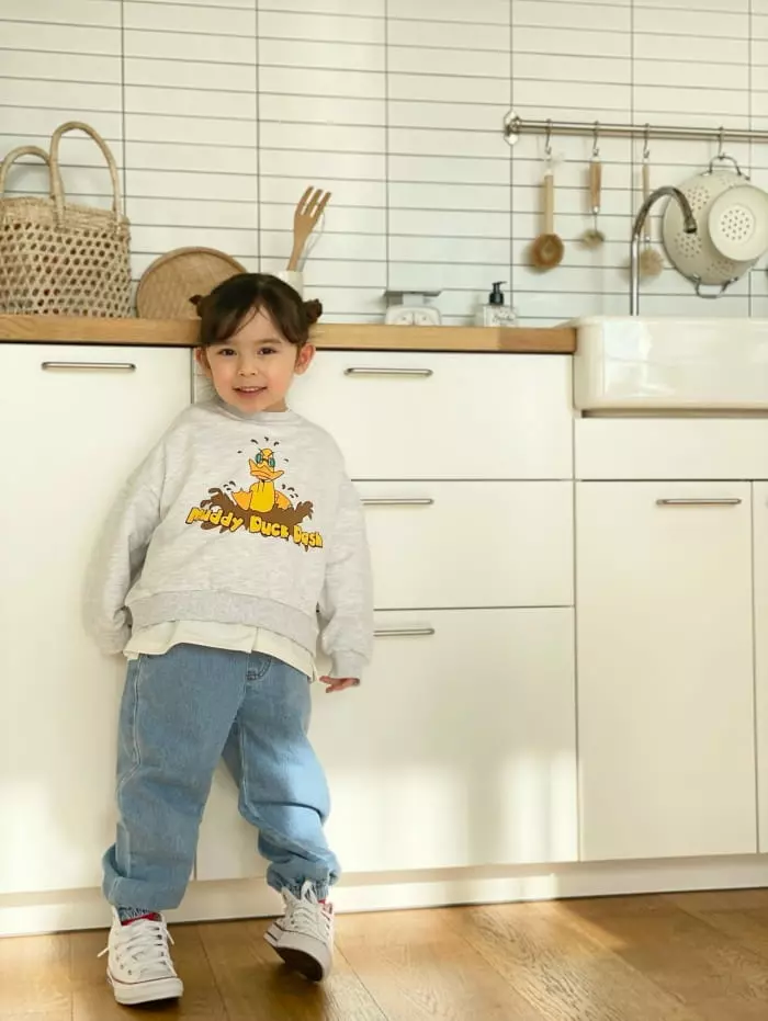 Garden - Korean Children Fashion - #designkidswear - Duck Sweatshirt - 6