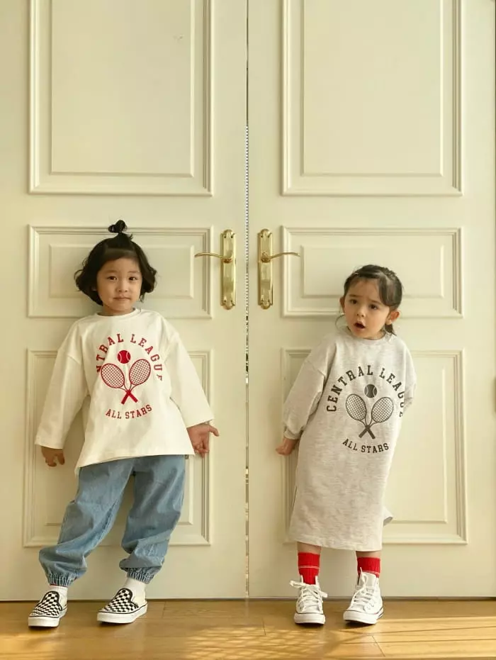 Garden - Korean Children Fashion - #designkidswear - Tennis Embroidery Tee - 3