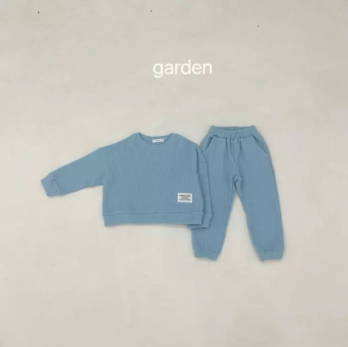 Garden - Korean Children Fashion - #discoveringself - Waffle Top Bottom Set - 9