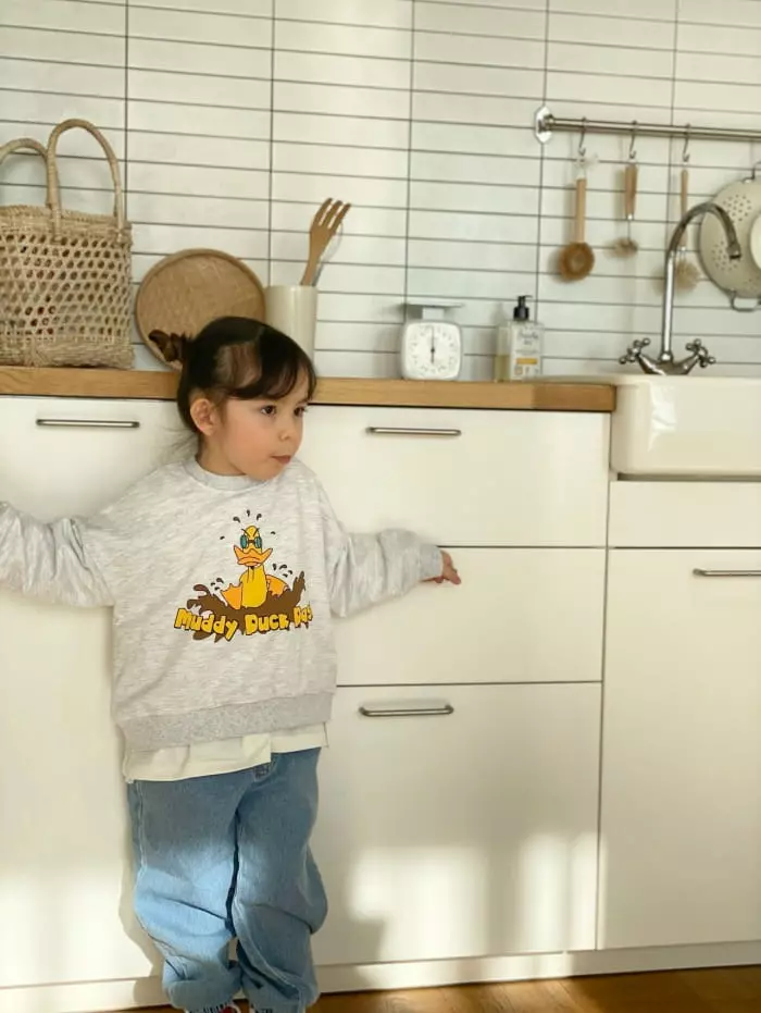 Garden - Korean Children Fashion - #discoveringself - Duck Sweatshirt - 7
