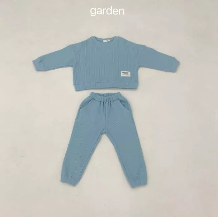 Garden - Korean Children Fashion - #fashionkids - Waffle Top Bottom Set - 10