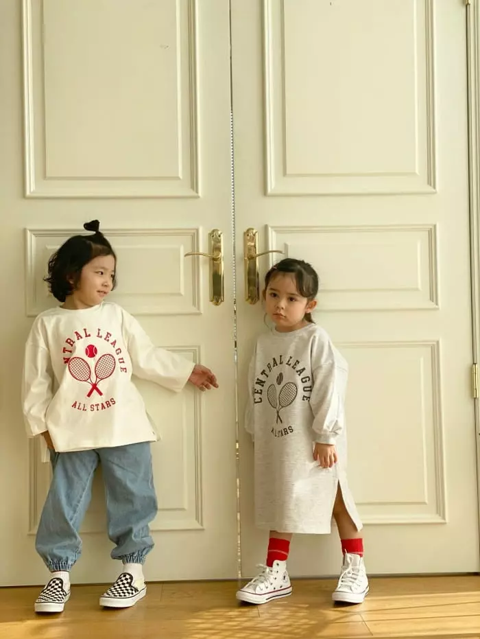 Garden - Korean Children Fashion - #fashionkids - Tennis Embroidery Tee - 5