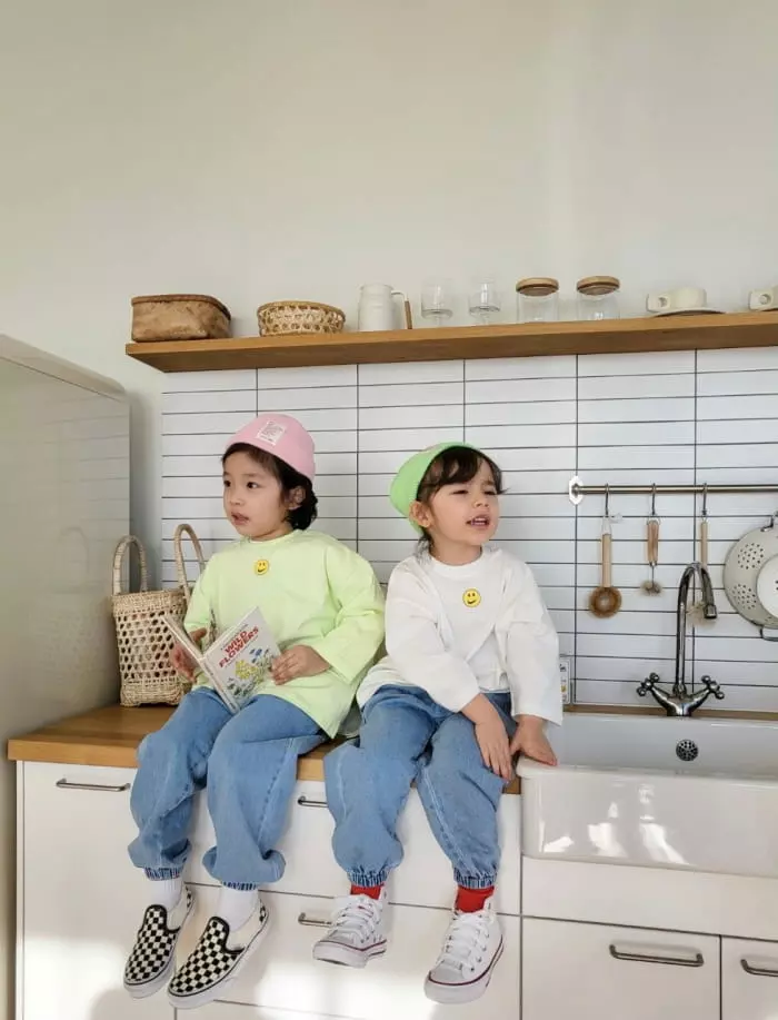 Garden - Korean Children Fashion - #kidsshorts - Smile Logo Tee - 5