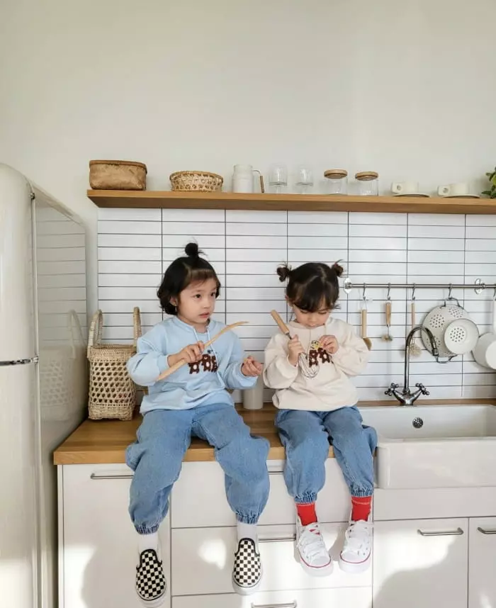 Garden - Korean Children Fashion - #fashionkids - Bear Embroidery Sweatshirt - 4