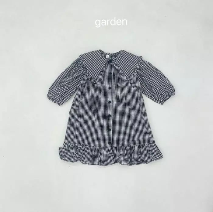 Garden - Korean Children Fashion - #kidsstore - Check Frill One-piece - 11